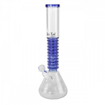 Black Leaf Flask Bong Rings BLUE